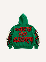 Two-tone skull cool goddess high-definition printed sweatshirt