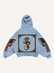 Symmetrical Print Comfortable Retro Girl Fashion Sweatshirt