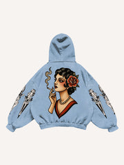 Leopard and Beauty Fire Sweatshirt