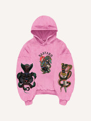 Japanese Tattoo Story Dragon Slaying Print Sweatshirt