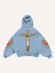 Believe in God and be with me trendy print pattern