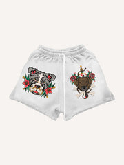 Cute Dog Tattoo Memorial Tattoo Shorts