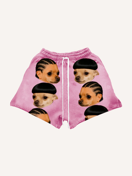 Dirty braids handsome hip-hop funny trendy shorts