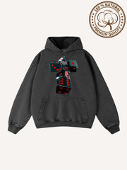 Faith is not a gamble but a testament to order Pure cotton printed sweatshirt