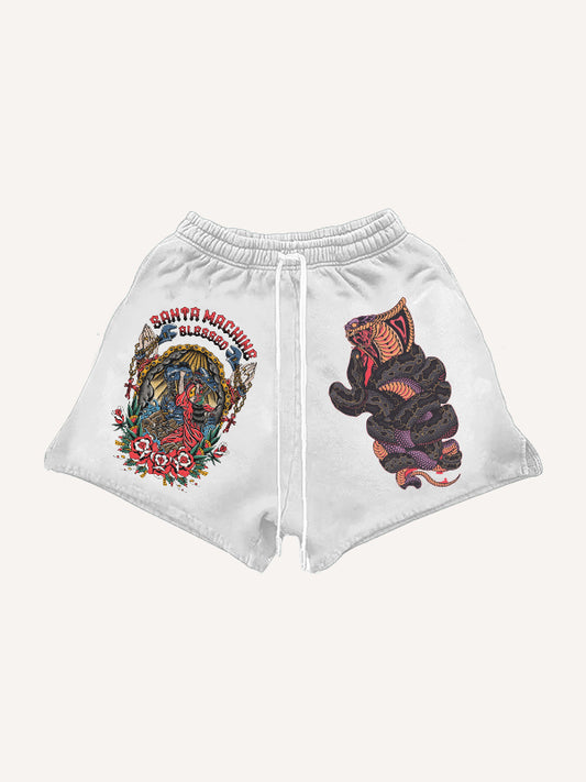 Hand of Faith Blessing Tattoo Shorts
