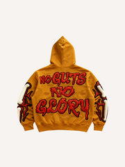 Two-tone skull cool goddess high-definition printed sweatshirt