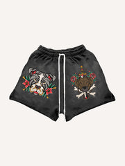 Cute Dog Tattoo Memorial Tattoo Shorts