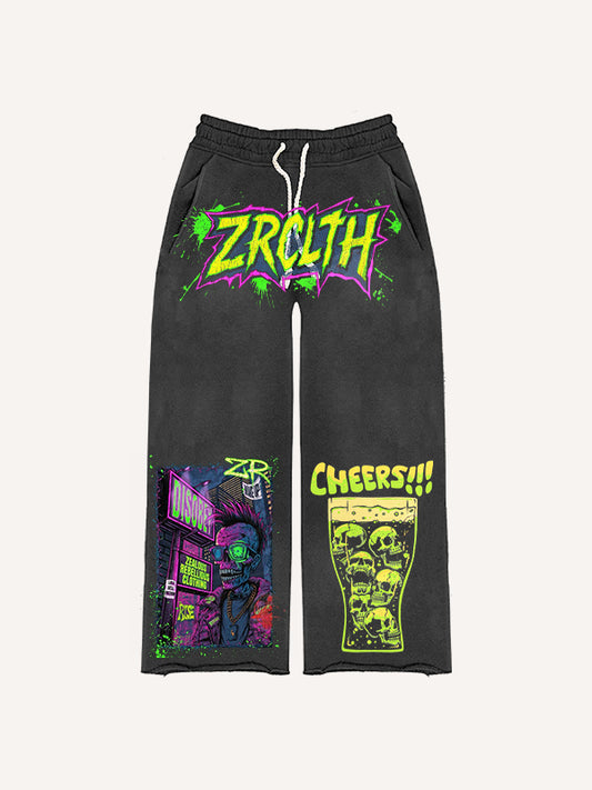 Halloween zombie trendy trousers
