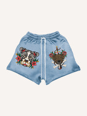 Cute Dog Tattoo Memorial Tattoo Shorts