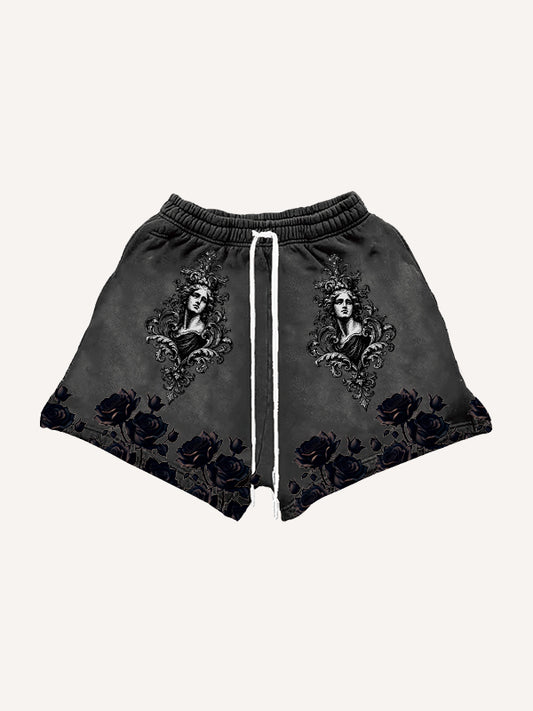 Eternal Bloom Trendy Print Shorts