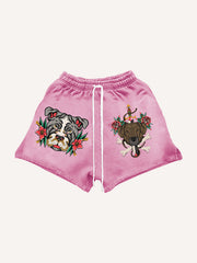 Cute Dog Tattoo Memorial Tattoo Shorts