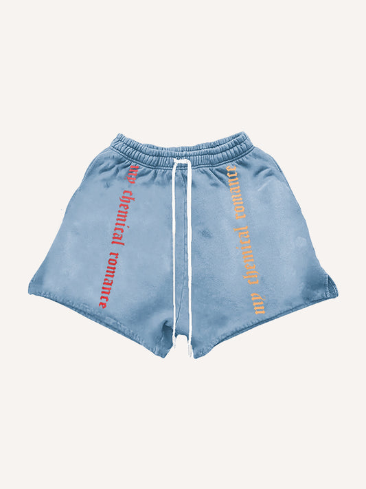 Vampire Medieval Retro Print Shorts