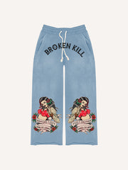 Rose Girl Print Trousers