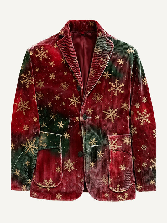 Christmas parody skeleton grandpa theme various artist-printed blazers