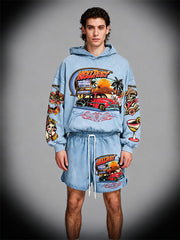 Beautiful girls motorcycle tattoo sweatshirt