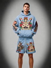 Sexy beauty motorcycle trendy sweatshirt