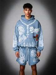 Kraken Skeleton Sea Monster Hooded Sweatshirt