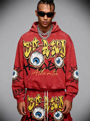 Ancient God Eye Hand-painted Y2K Style Trendy Sweatshirt