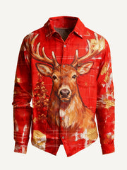 Christmas festive reindeer dads gift shirt