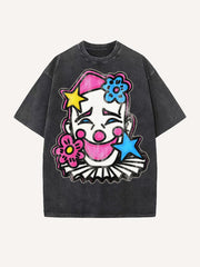 Cute Clown Artist Washed T-shirt