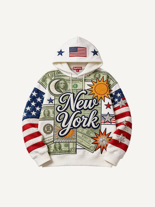 Pirate Set Sail American Graphic Print Hoodie | Oversized Streetwear Sweatshirt