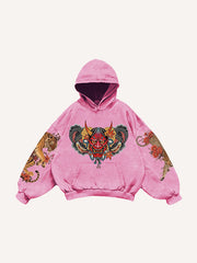 Japanese totem Hannya color totem sweatshirt