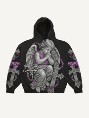 Holy Cross artist makes vintage Angel Bless Me sweatshirt