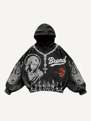 Kraken Skeleton Sea Monster Hooded Sweatshirt