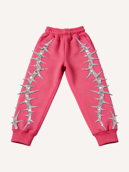 Rhinestone Print Pants