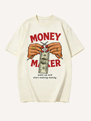 Vintage "MONEY MAKER" Dollar Bill Graphic T-Shirt