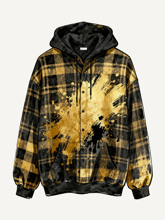 Stylish Gold Splatter Hoodie