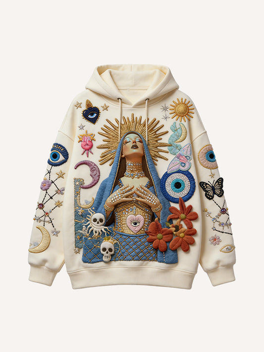 Self-expressive printed sweatshirt