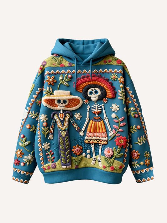 Mexican Ranch Rainbow Puppy Print Hoodie