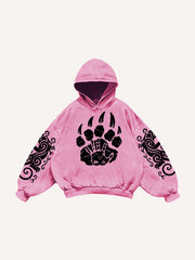 Totem Tattoo Giant Wolf Hoodie