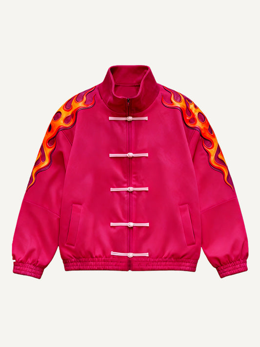 Kung Fu King Fashionable Chinese Oriental Power Trendy Retro Hand-printed Jacket