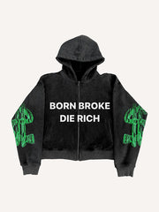 Franklin's portrait recreated on US dollar bills printed sweatshirt