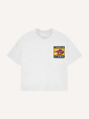 Caramel Color Red Lips Print Short Sleeve