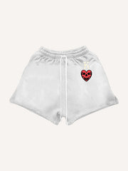 Skull King Playing Card Street Tattoo Shorts
