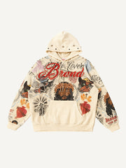 Saints Bless Me Graffiti Fashion Sweatshirt