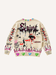 Hand-painted high-end sweatshirt