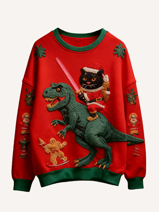 The person who delivers gifts is not necessarily Santa Claus nor is it always riding a reindeer sweater