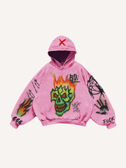 Graffiti hand-painted art sweatshirt