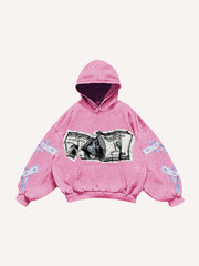 Fashion rejects violence printed sweatshirt