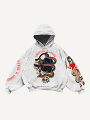 Tengshe Black Panther Skull Sweatshirt