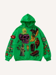 Brave Hellfire Textured Hooded Sweatshirt