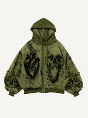Skull Heart Series Hand-drawn Illustration High-End Hoodie
