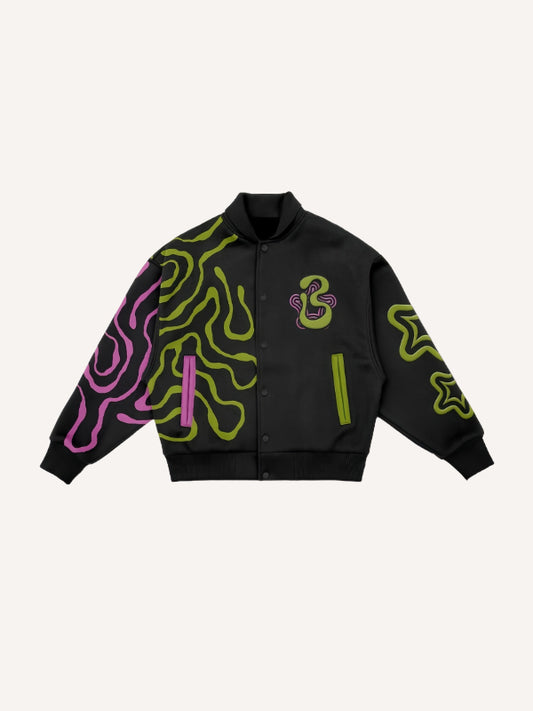 Creative snake print Jacket