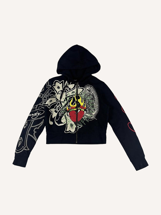 Hand-painted high-definition scanned printed cross angel sweatshirt