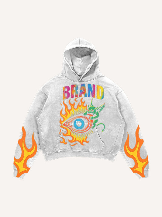 Eye of Hell washed print sweatshirt