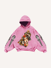 Leopard and Beauty Fire Sweatshirt